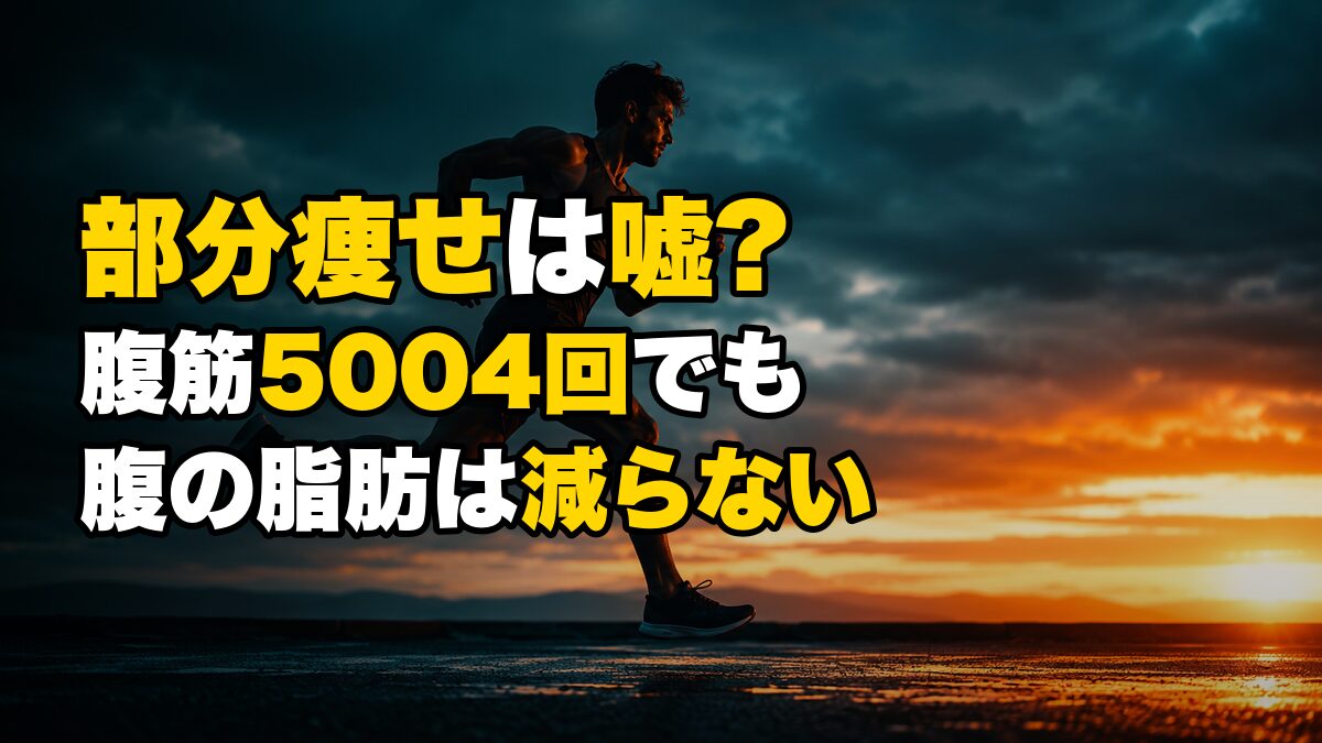 部分痩せは嘘?腹筋5004回でも腹の脂肪が減らない理由を論文で検証